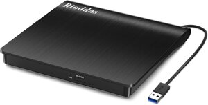 Зовнішній CD/DVD-привод Pecosso, USB 3.0 портативний привод Dvd рекордер Pecosso, Amazon, Німеччина