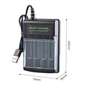 Зарядний пристрій Charger original на 4 слоти (Black) Портативне заряджання, Amazon, Німеччина