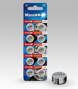 Батарейка G13 Mastak Alkaline 1,5 V, 10 шт