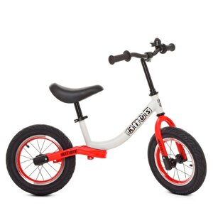 Дитячий беговел 12 дюймів Profi Kids М 5460-7, червоно-білий