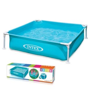 Дитячий каркасний басейн Intex 57173 (Блакитний) Mini Frame Pool (122х122х30 см)