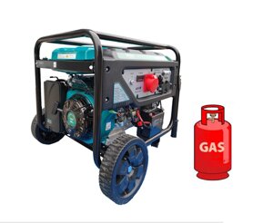 Генератор газ/бензин INVO H6250DТ-G 5.5 кВт, трифазний, з електрозапуском