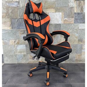 Крісло геймерське комп'ютерне професійне Vecotti GT чорно-помаранчевий