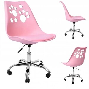 Крісло офісне, комп'ютерне рожеве Bonro B-881