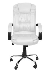 Офісне крісло Malatec 8984 еко-шкіра біле