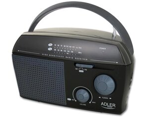 Портативне FM-радіо радіоприймач Adler AD 1119 чорний