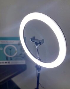 Професійна кільцева світлодіодна LED лампа (30 см.) на штативі (2м. студійне світло для візажиста