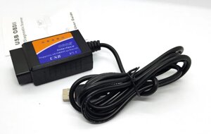 Сканер USB помилок авто діагностика ELM327 V1.5 PIC 25K80 OBD2 обд2 усб