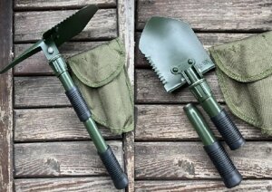 Туристична багатофункціональна лопата Mil-Tec Type Mini II - зелена (15525000)