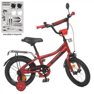Велосипед дитячий PROF1 14 дюймів Y14313 червоний, синій