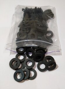 Прокладки 1/2"19*11*3,4) з листової гуми (чорна)100 шт.