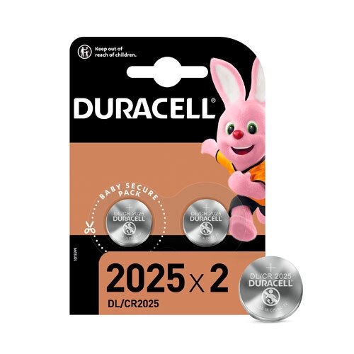 2X Батарейка таблетка CR2025 Duracell, літій від компанії shop-shap - фото 1