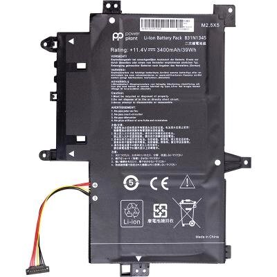 Акумулятор для ноутбука ASUS Transformer Book Flip TP500L (B31N1345) 11.4V 3400mAh PowerPlant (NB431373) від компанії shop-shap - фото 1