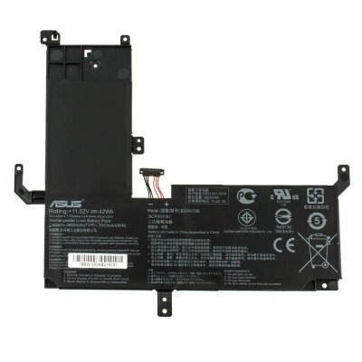 Акумулятор для ноутбука ASUS VivoBook TP510B31N1708, 3653mAh (42Wh), 3cell, 11.52V, black (A97579) від компанії shop-shap - фото 1