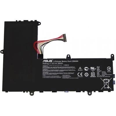 Акумулятор для ноутбука ASUS X205TA C21N1414, 4840mAh (38Wh), 2cell, 7.6V, Li-ion, чорна (A47274) від компанії shop-shap - фото 1