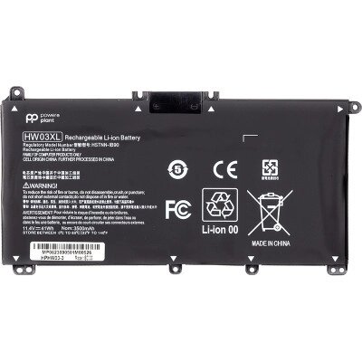 Акумулятор для ноутбука HP 255 G8 (HW03XL) 11.4V 3500mAh PowerPlant (NB462087) від компанії shop-shap - фото 1