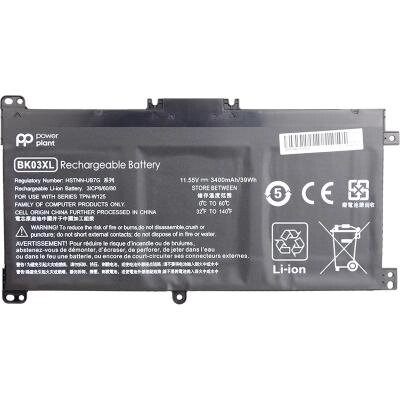 Акумулятор для ноутбука HP Pavilion X360 14-BA (BK03XL, HSTNN-LB7S) 11.55V 3400mAh PowerPlant (NB461493) від компанії shop-shap - фото 1