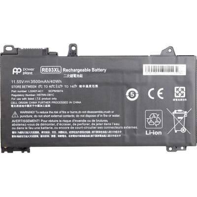 Акумулятор для ноутбука HP ProBook 440 G6 (RE03XL, HSTNN-0B1C) 11.55V 3500mAh PowerPlant (NB461509) від компанії shop-shap - фото 1