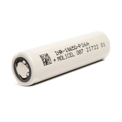 Акумулятор Molicel INR18650-P26A Li-ion 2600mAh 35A (Білий) від компанії shop-shap - фото 1