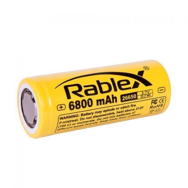 Акумулятор Rablex Li-ion 26650 6800mAh Yellow від компанії shop-shap - фото 1