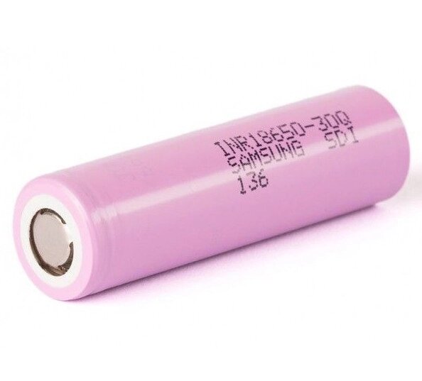 Акумулятор Samsung 18650 INR18650-30Q 3000mAh (Рожевий) від компанії shop-shap - фото 1