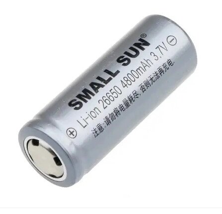 Акумулятор Small Sun Li-ion 26650 4800mAh 3.7V 1sh (Сріблястий) від компанії shop-shap - фото 1