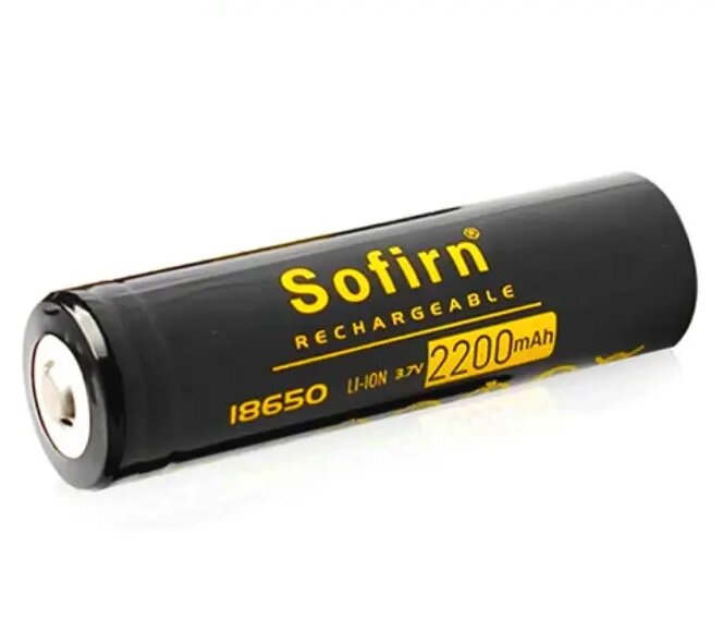 Акумулятор Sofirn 2200 mAh Li-Ion 18650 (Чорний) від компанії shop-shap - фото 1