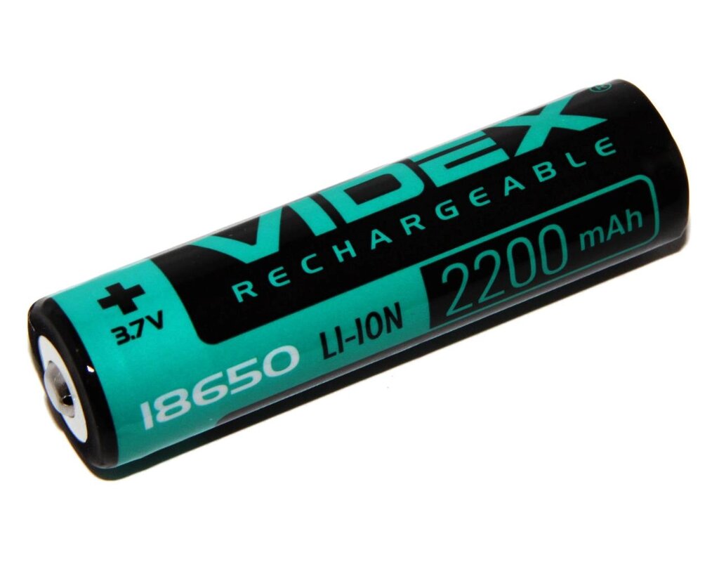 Акумулятор Videx 18650 2200 mAh з захистом від компанії shop-shap - фото 1