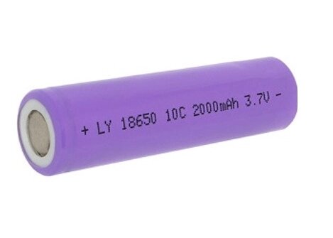 Акумулятор Violet Li-ion 18650 2000 mAh (реально 1300 mAh) 3,7V (Фіолетовий) від компанії shop-shap - фото 1