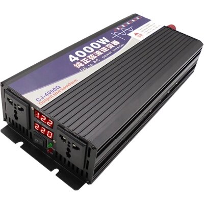 Автомобільний інвертор 12V/220V 2000 Вт, чиста синусоїда Choetech (CJ4000Q-BK-ZX) від компанії shop-shap - фото 1