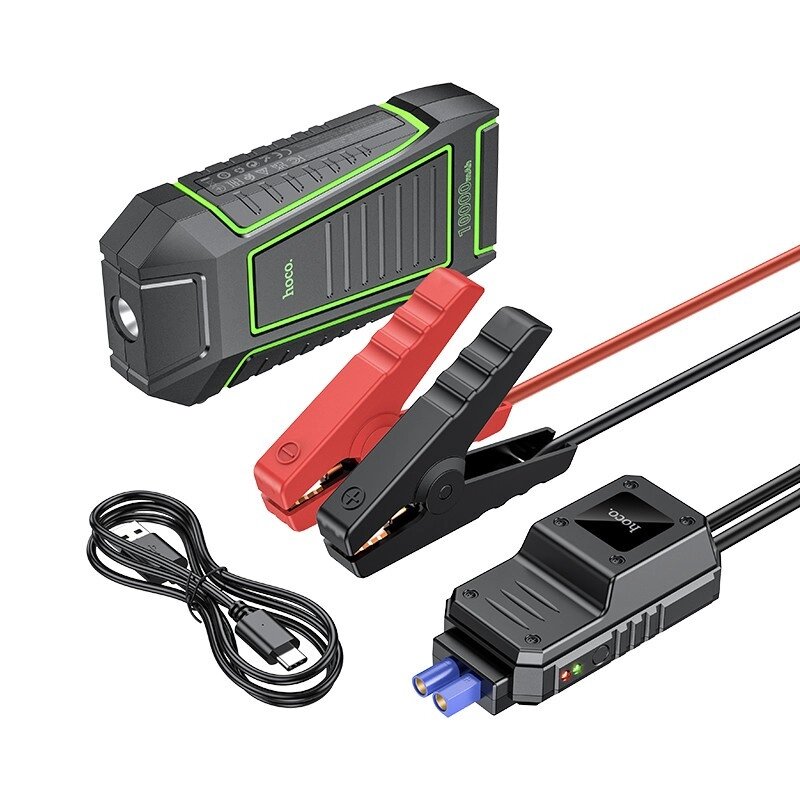 Автомобільний пусковий пристрій Hoco QS1 Portable Smart Car Jump Starter 10000mAh від компанії shop-shap - фото 1