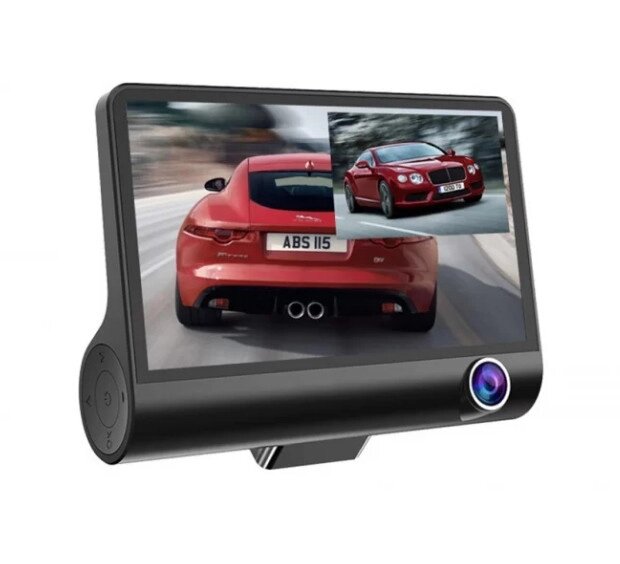 Автомобільний відеореєстратор C9 LCD 4" WDR 1080P Full HD (3 камери) від компанії shop-shap - фото 1