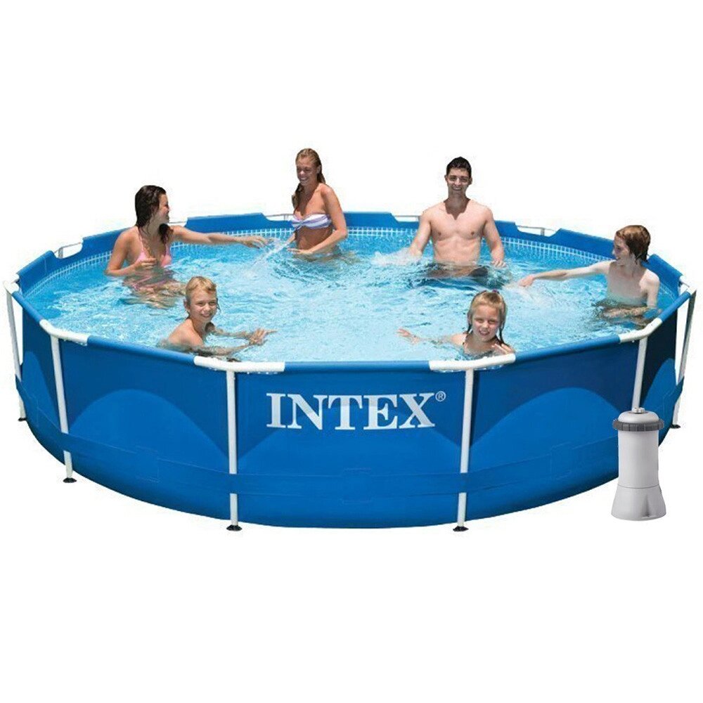 Басейн каркасний Intex 28212 NP 366х76 см + фільтр-насос . 6503 л від компанії shop-shap - фото 1