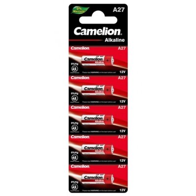 Батарейка Camelion A27 / LR27 Alkaline * 5 (A27-BP5) від компанії shop-shap - фото 1