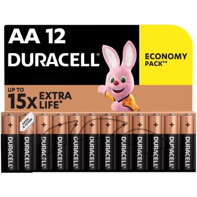 Батарейка Duracell AA лужні 12 шт. в упаковці (5000394006546 / 81551275) від компанії shop-shap - фото 1