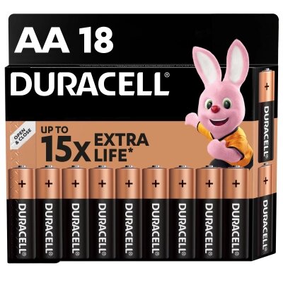 Батарейка Duracell AA лужні 18 шт. в упаковці (5000394107519 / 5006192) від компанії shop-shap - фото 1