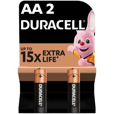 Батарейка Duracell AA лужні 2 шт. в упаковці (5000394058163 / 81551267) від компанії shop-shap - фото 1