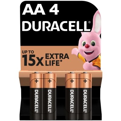 Батарейка Duracell AA лужні 4 шт. в упаковці (5000394052536 / 81551270) від компанії shop-shap - фото 1