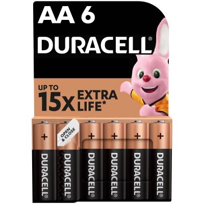 Батарейка Duracell AA лужні 6 шт. в упаковці (5007757) від компанії shop-shap - фото 1