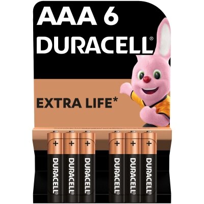 Батарейка Duracell AAA лужні 6 шт. в упаковці (5000394107472 / 81483511) від компанії shop-shap - фото 1