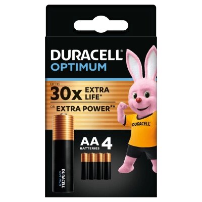 Батарейка Duracell Optimum AA лужні 4 шт. в упаковці (5015595) від компанії shop-shap - фото 1