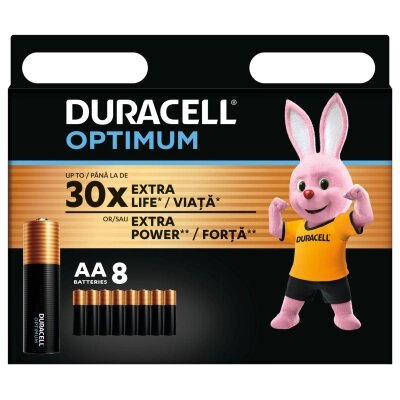 Батарейка Duracell Optimum AA лужні 8 шт. в упаковці (5014726 / 5015601) від компанії shop-shap - фото 1