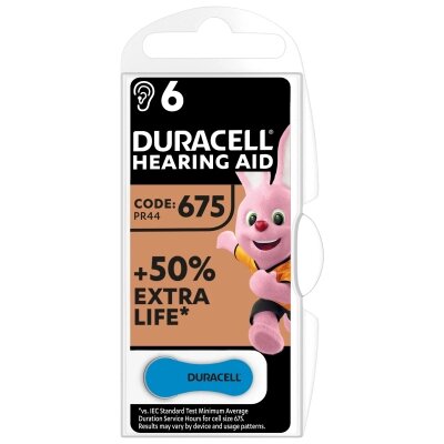 Батарейка Duracell PR44 / 675 * 6 (5004326) від компанії shop-shap - фото 1