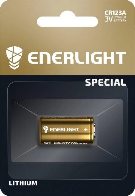 Батарейка Enerlight CR123A 3V в блістері від компанії shop-shap - фото 1