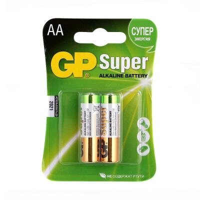 Батарейка Gp AA LR6 Super Alcaline * 2 (15A-U2 / 4891199000027) від компанії shop-shap - фото 1