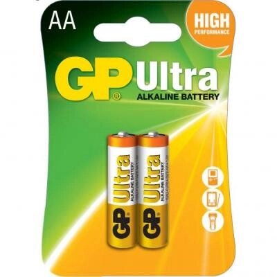 Батарейка Gp AA LR6 Ultra Alcaline * 2 (15AU-U2 / 4891199027581) від компанії shop-shap - фото 1