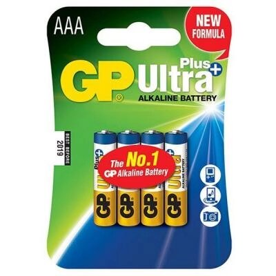 Батарейка Gp AAA LR03 Ultra Plus Alcaline * 4 (GP24AUP-2UE4) від компанії shop-shap - фото 1