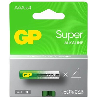 Батарейка Gp AAA LR3 Super Alcaline * 4 (24A21-SB4 / 4891199218224) від компанії shop-shap - фото 1