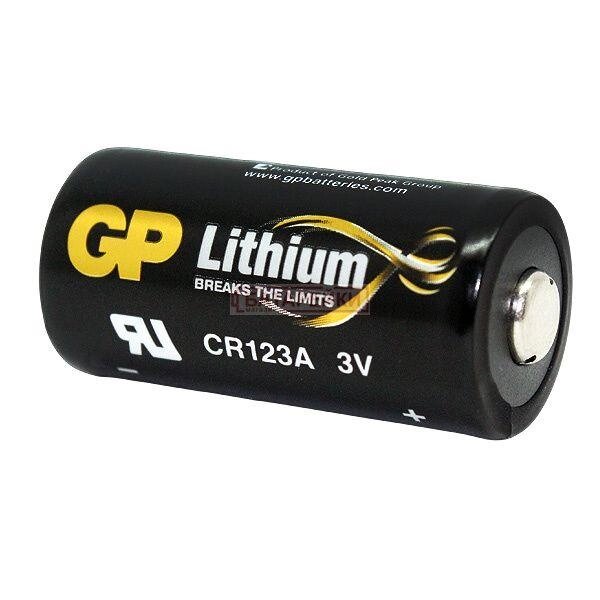 Батарейка GP CR123a 1500 mAh 3B DL 123A (Чорний) від компанії shop-shap - фото 1