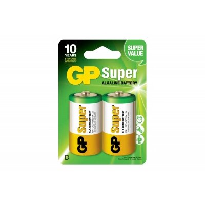 Батарейка Gp D Super Alkaline LR20 * 2 (13A-U2 / 4891199000003) від компанії shop-shap - фото 1